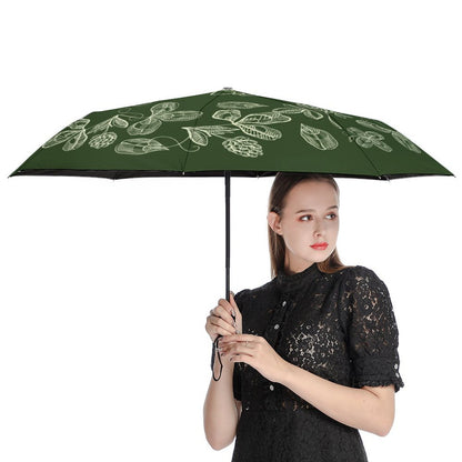 Custom Automatic UV Umbrella | Windproof Black Glue Sunshade