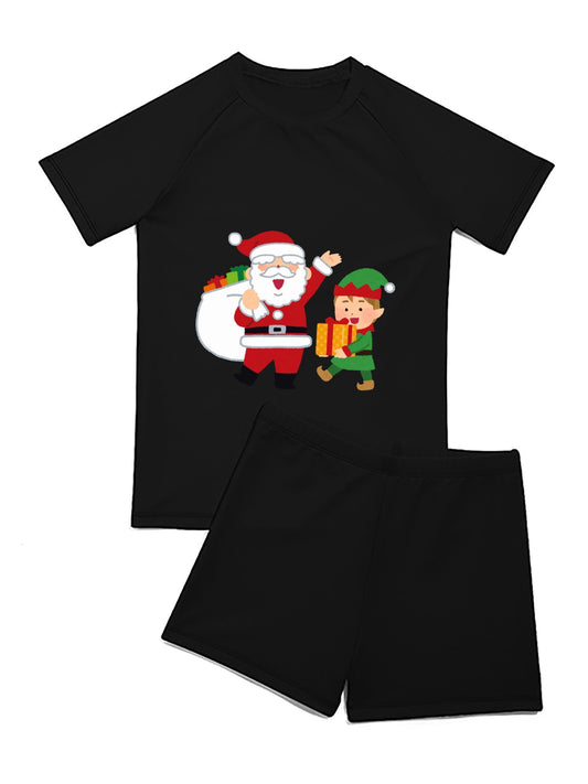 Custom Swimsuit Set for Kids | Personalized Rash Guard for Boys & Girls