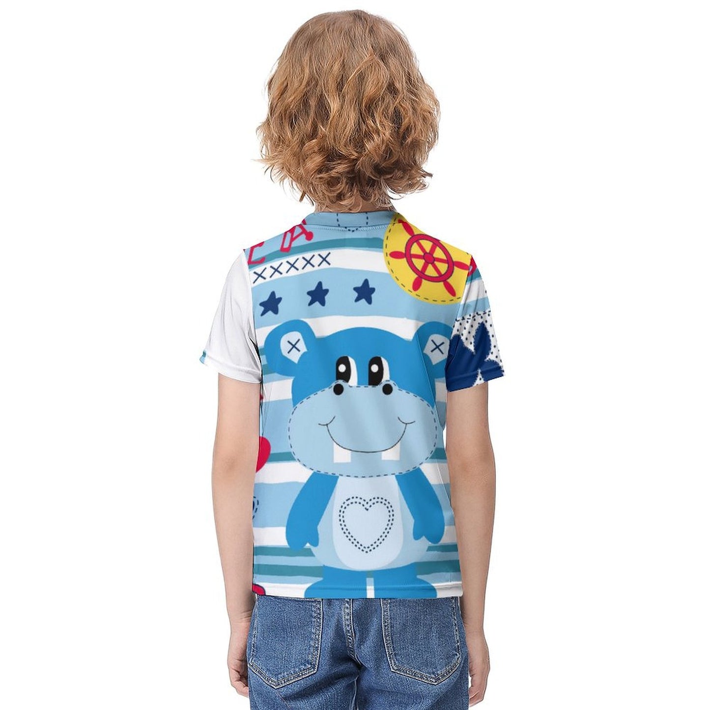 Custom Youth T-Shirt | Personalized All-Over Print Kids Tee