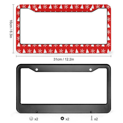 Custom Slim License Plate Frame | No-Block 2-Hole Aluminum