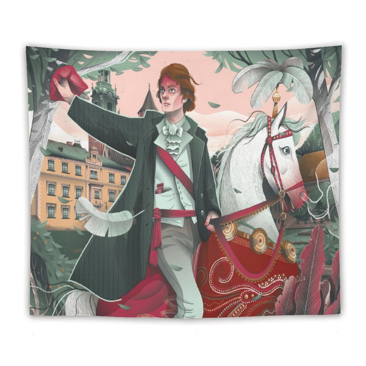 Custom Wall Tapestry: Personalized Aesthetic Room Decor & Backdrop