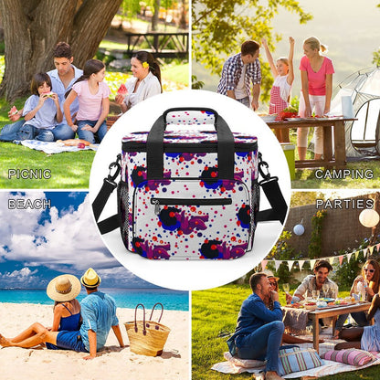 Custom Large Insulated Cooler Tote: 22L Camping Picnic Bag