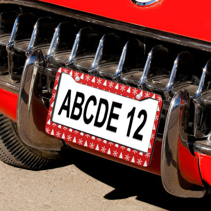 Custom Slim License Plate Frame | No-Block 2-Hole Aluminum