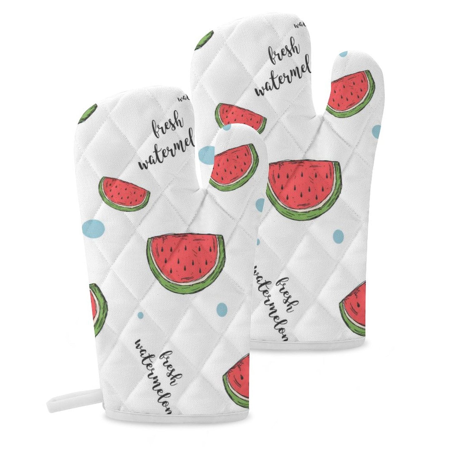 Personalized Heat Resistant Oven Mitts | Custom Extra-Long BBQ & Baking Gloves