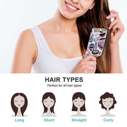 Massage Cushion Hairbrush Scalp Care Custom Print | Pneumatic Design