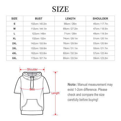 Custom Men's Short Sleeve Hoodie | Personalized Air Layer Fabric Top