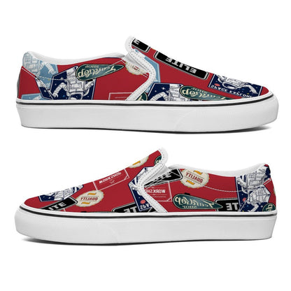 Custom Slip-On Canvas Shoes | Personalized Loafers for Men & Women