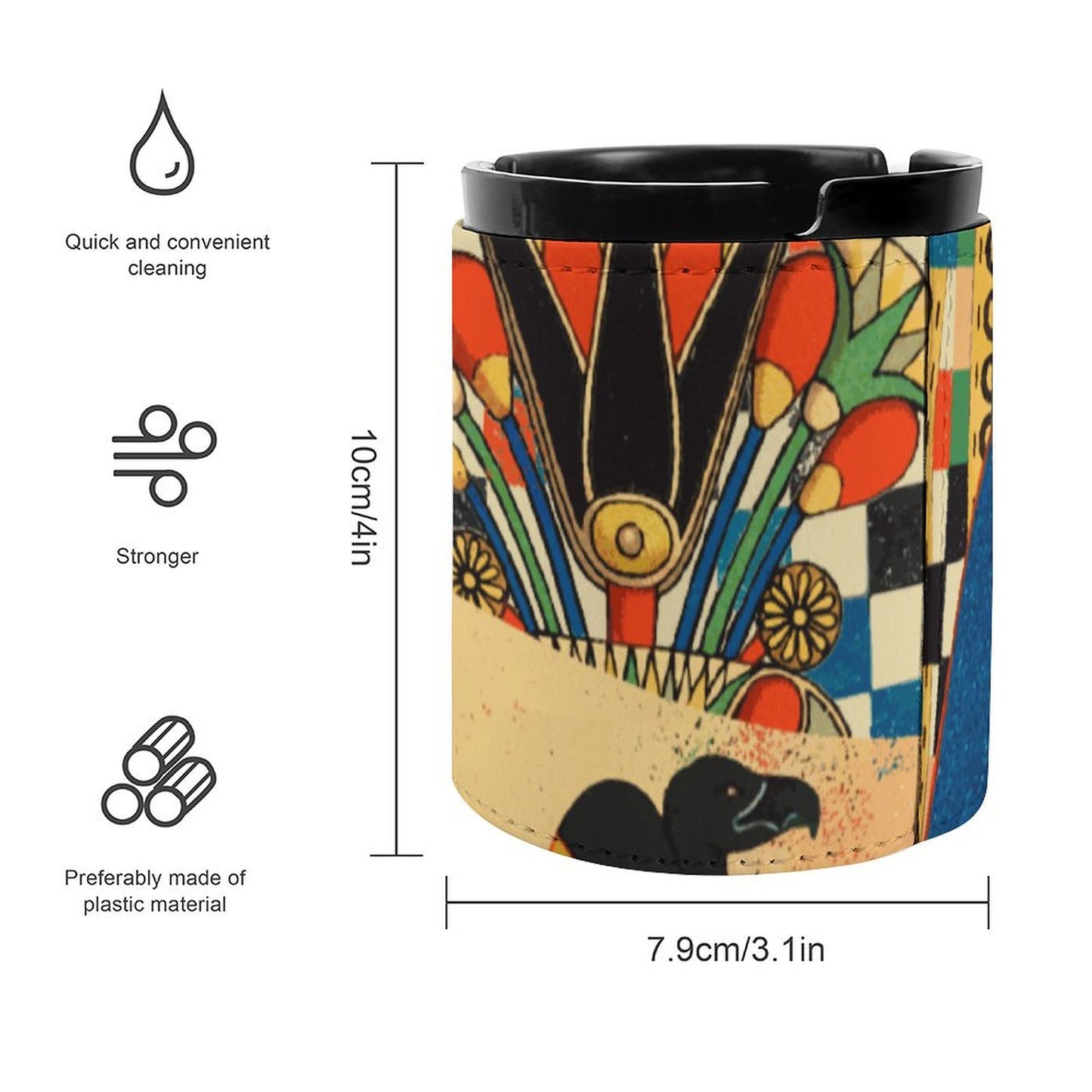 Custom Leather Ashtray | Personalized Desk & Office Gift