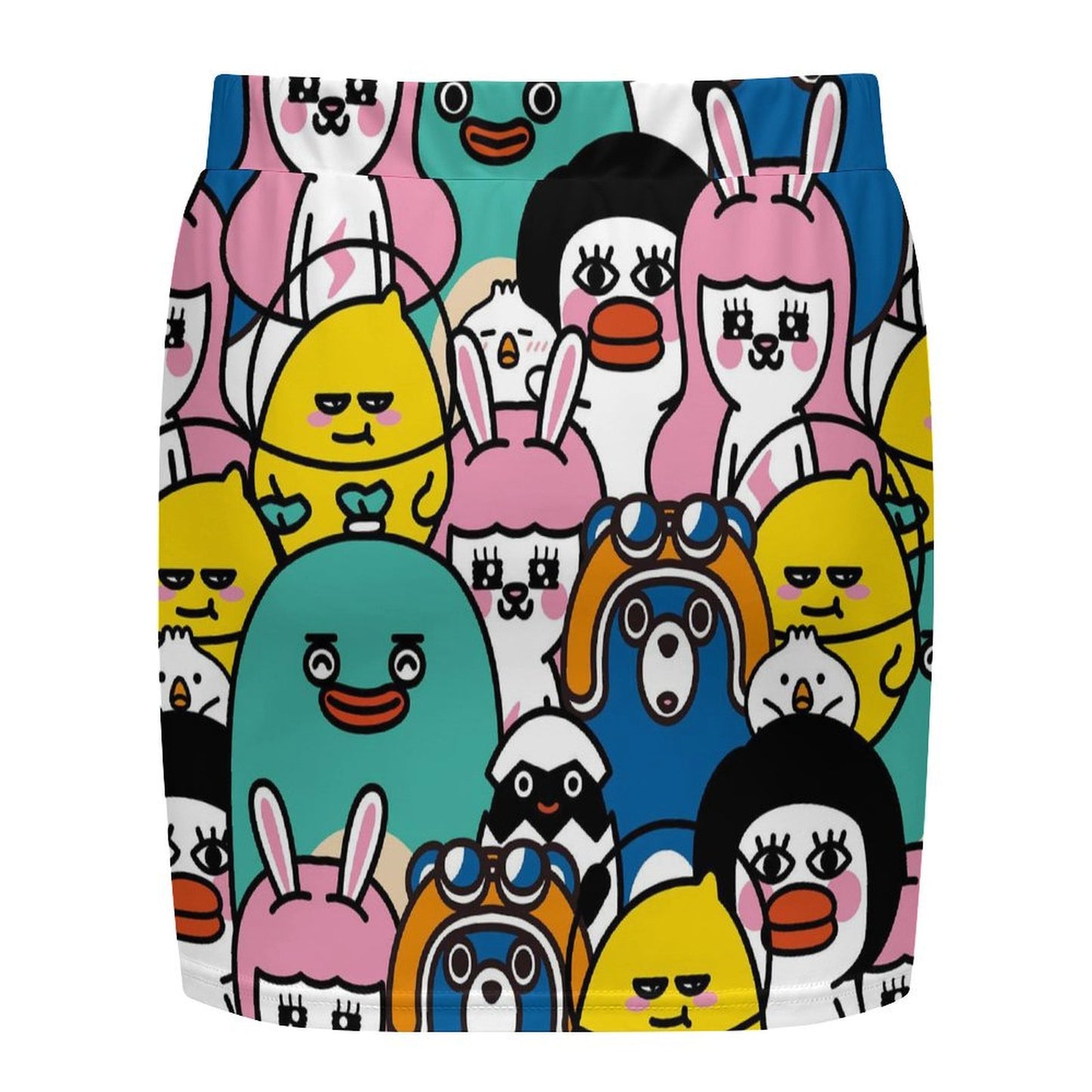 Custom Mini Skirt with Photo | Personalized Bodycon Skirt