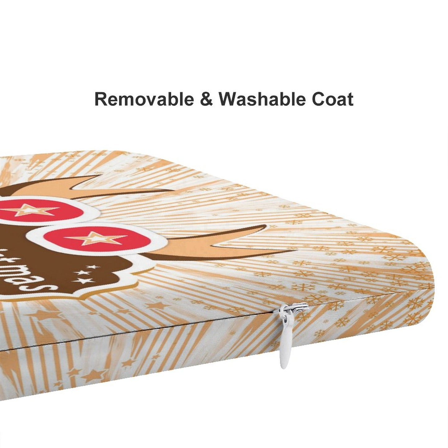 Custom Memory Foam Seat Cushion | Washable Chair Pad (15"x13.8")