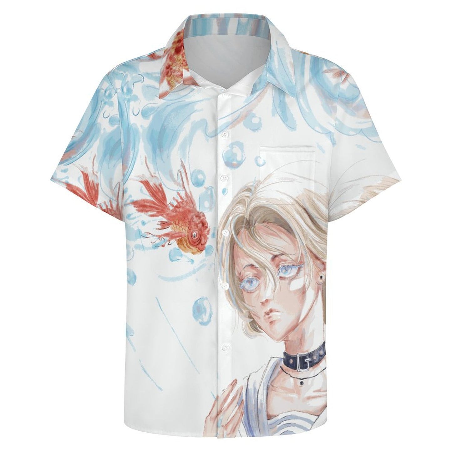 Custom All-Over Print Men's Shirt | Personalized Short Sleeve Button-Down