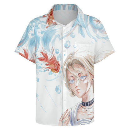 Custom All-Over Print Men's Shirt | Personalized Short Sleeve Button-Down
