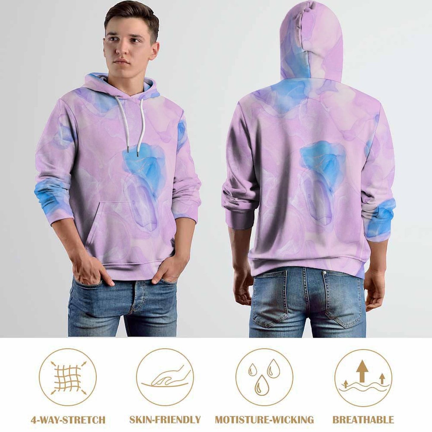 Custom All-Over Print Hoodie | Personalized Photo Sweatshirt