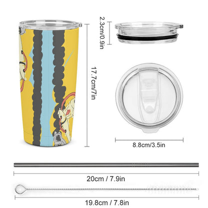 Custom All-Print 304 Stainless Steel Car Cup | Personalized Travel Mug