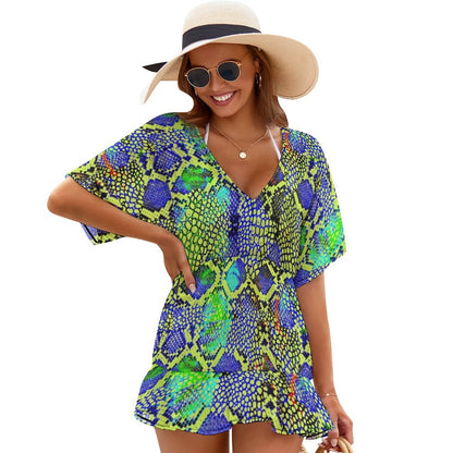 Women's Custom V-Neck Cover-Up Dress | Fishtail Beach & Resort Wear