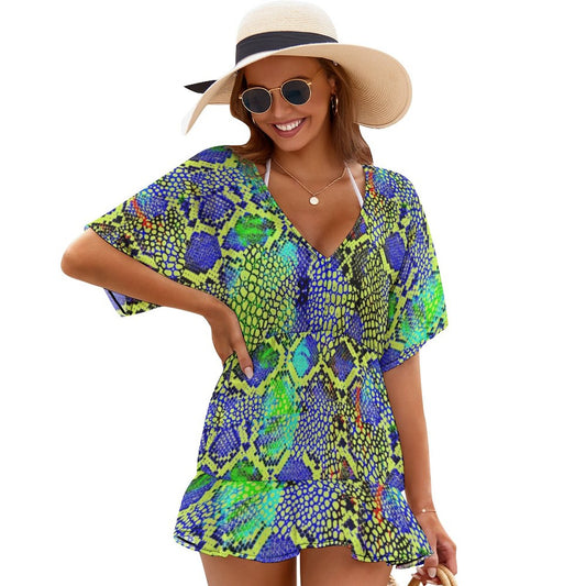 Women's Custom V-Neck Cover-Up Dress | Fishtail Beach & Resort Wear