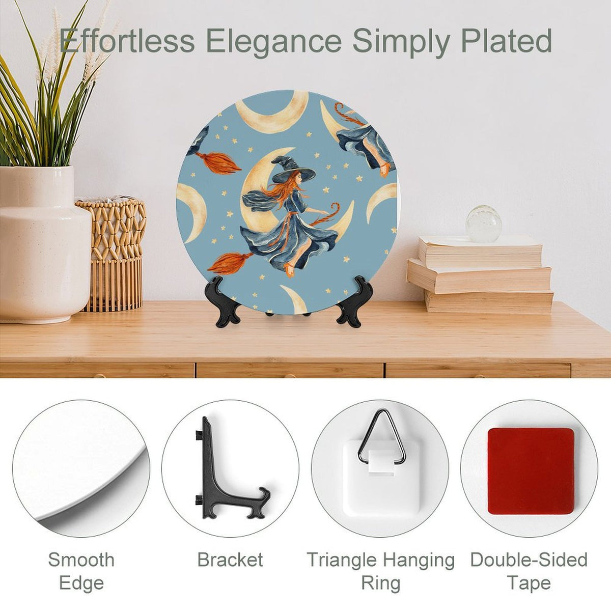 Custom Photo Display Plate with Stand – Personalized Home Decor in 8" or 10"
