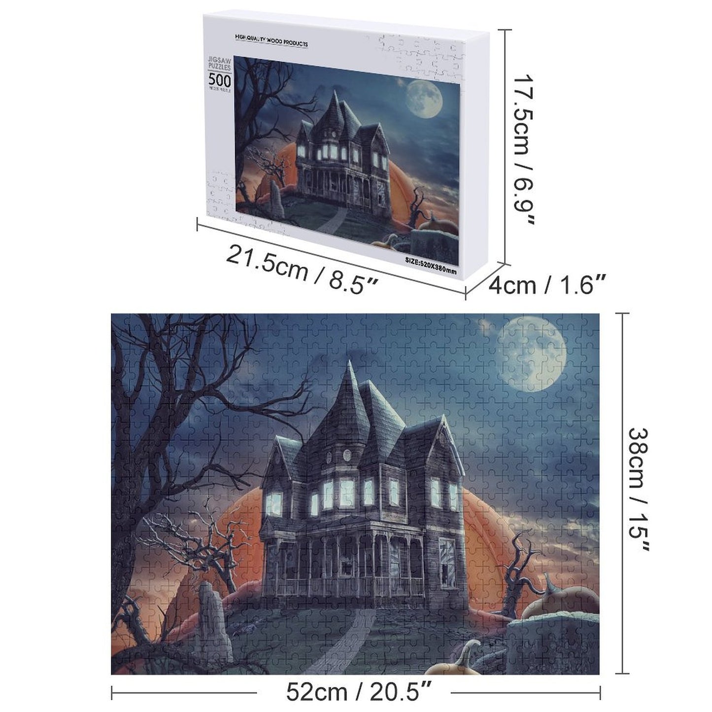 Custom Wood Puzzle | Personalized Photo Jigsaw (300-1000 pc)