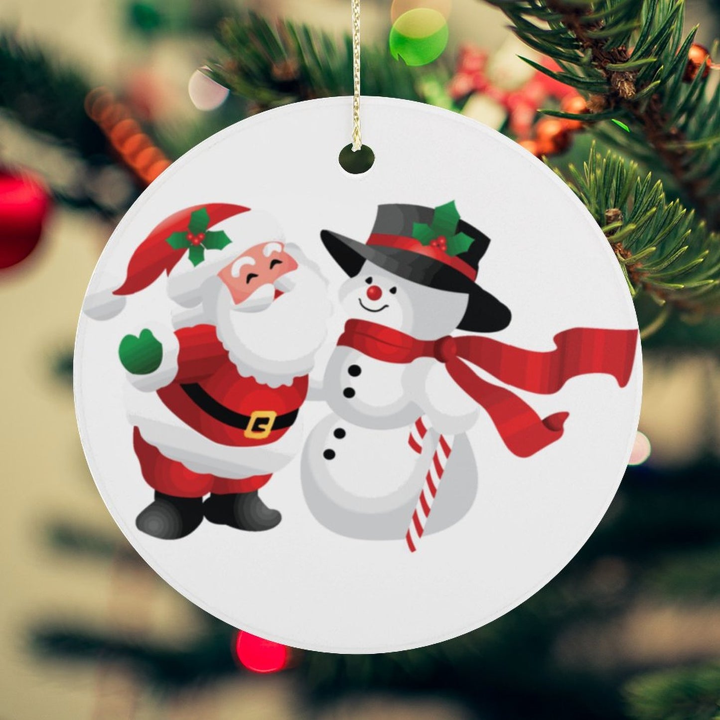 Create a Custom Ceramic Christmas Ornament | Add Your Photo & Text