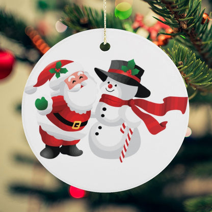 Create a Custom Ceramic Christmas Ornament | Add Your Photo & Text