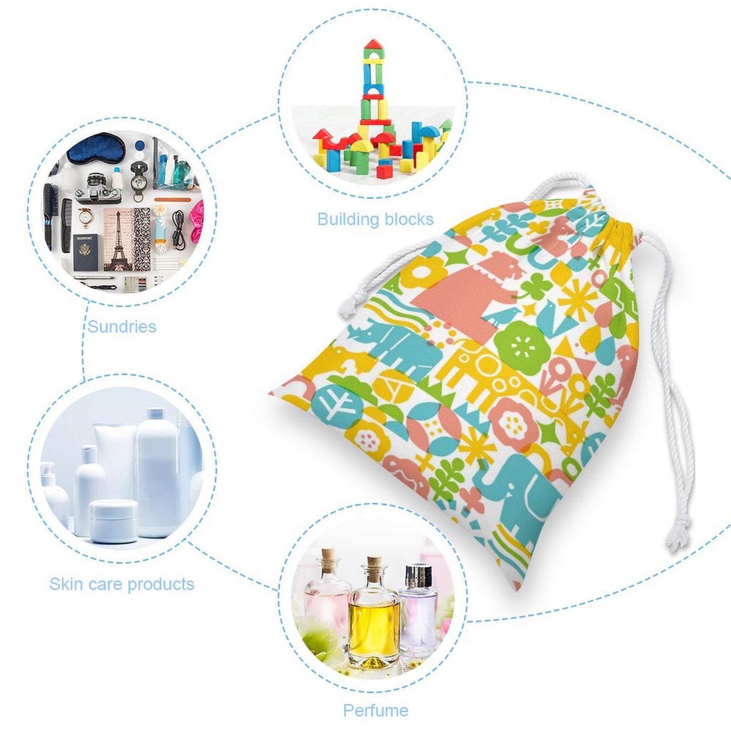 Custom Canvas Drawstring Pouch: Reusable Cotton Storage Bag