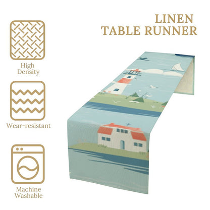 Custom Linen Table Runner | Personalized for Farmhouse & Dining Decor