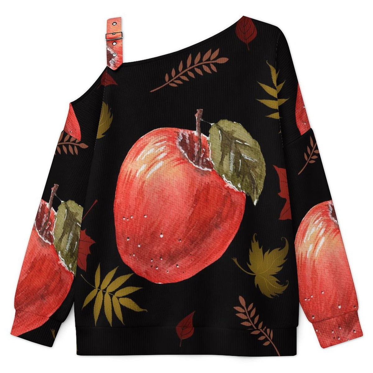 Custom Women's Off-Shoulder Sweater with Soft Knit Fabric