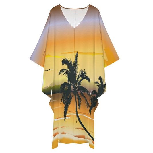 Custom One Size Plus Size Dress | Personalized V-Neck Tunic