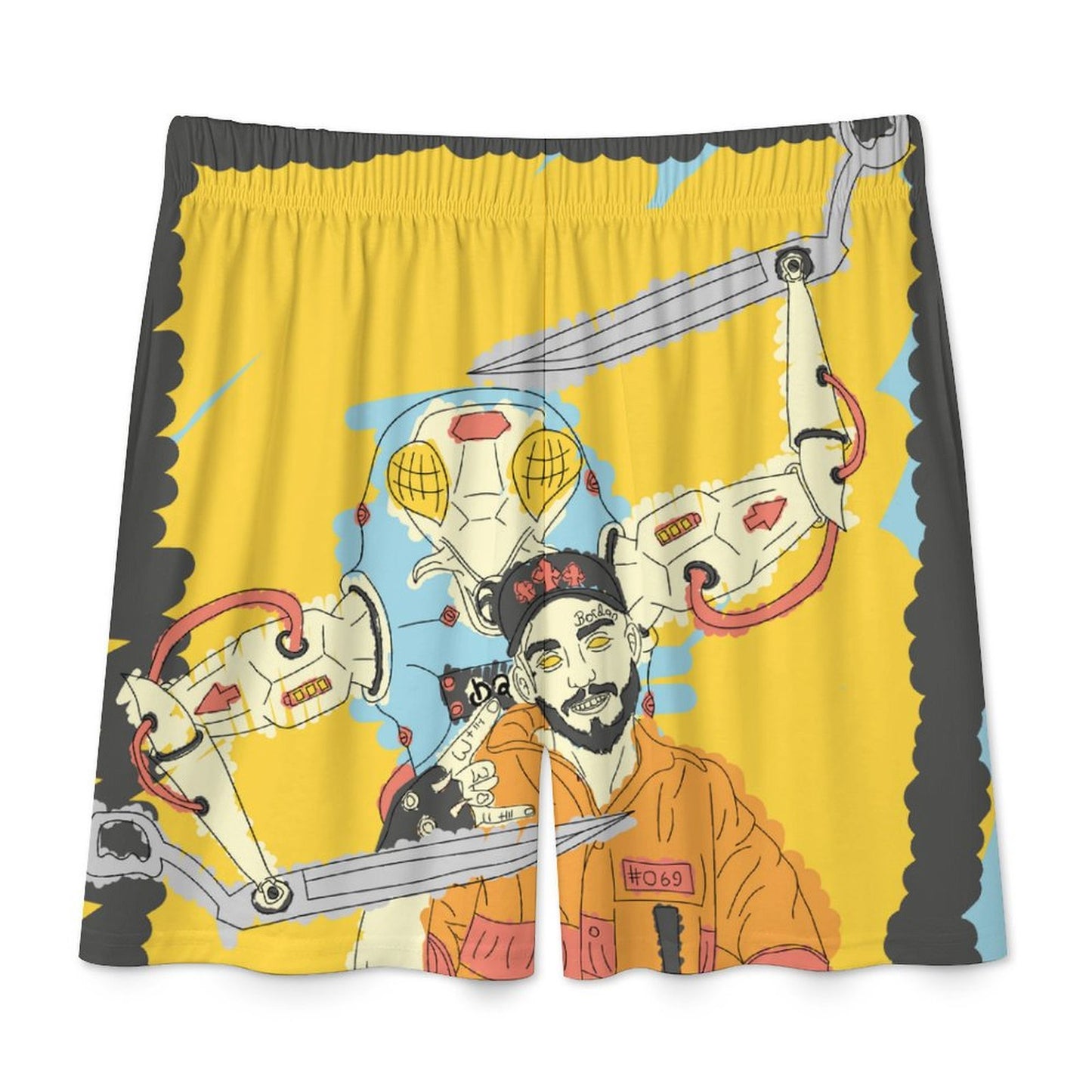 Custom Ice Silk Capri Pajama Shorts | Personalized Comfort Wear