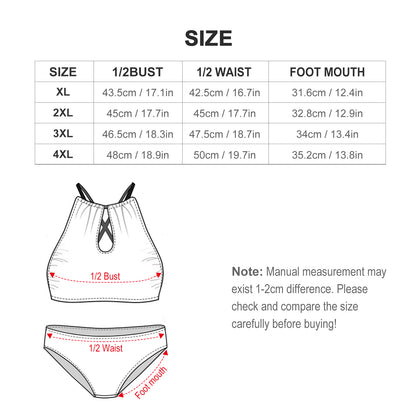 Custom Plus Size Bikini | Your Photo on a Flattering Swimsuit