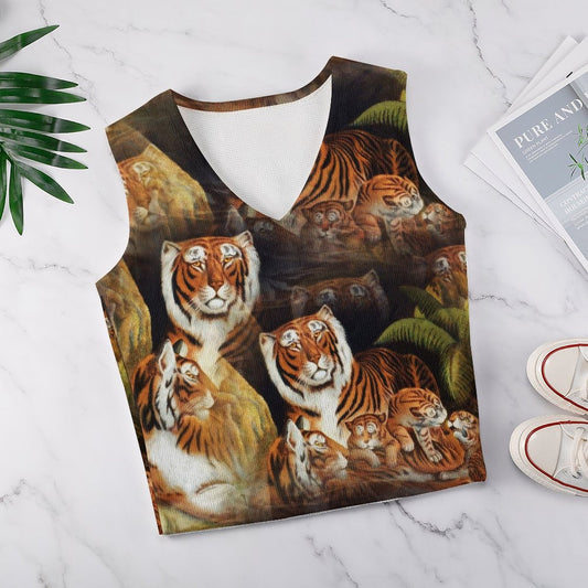 Custom Sweater Vest | Your Design on a Knit V-Neck Vest