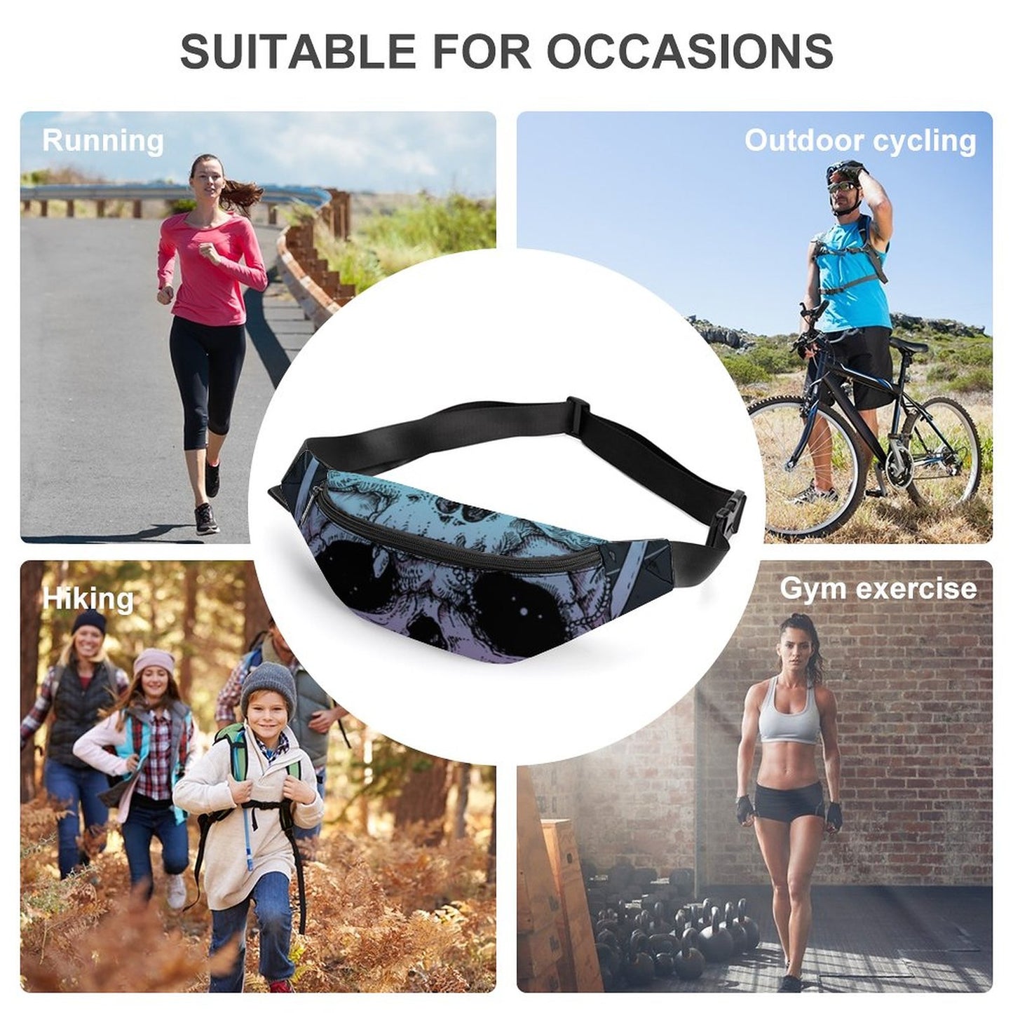 Custom Fanny Pack with Adjustable Strap | Breathable Sport Bag