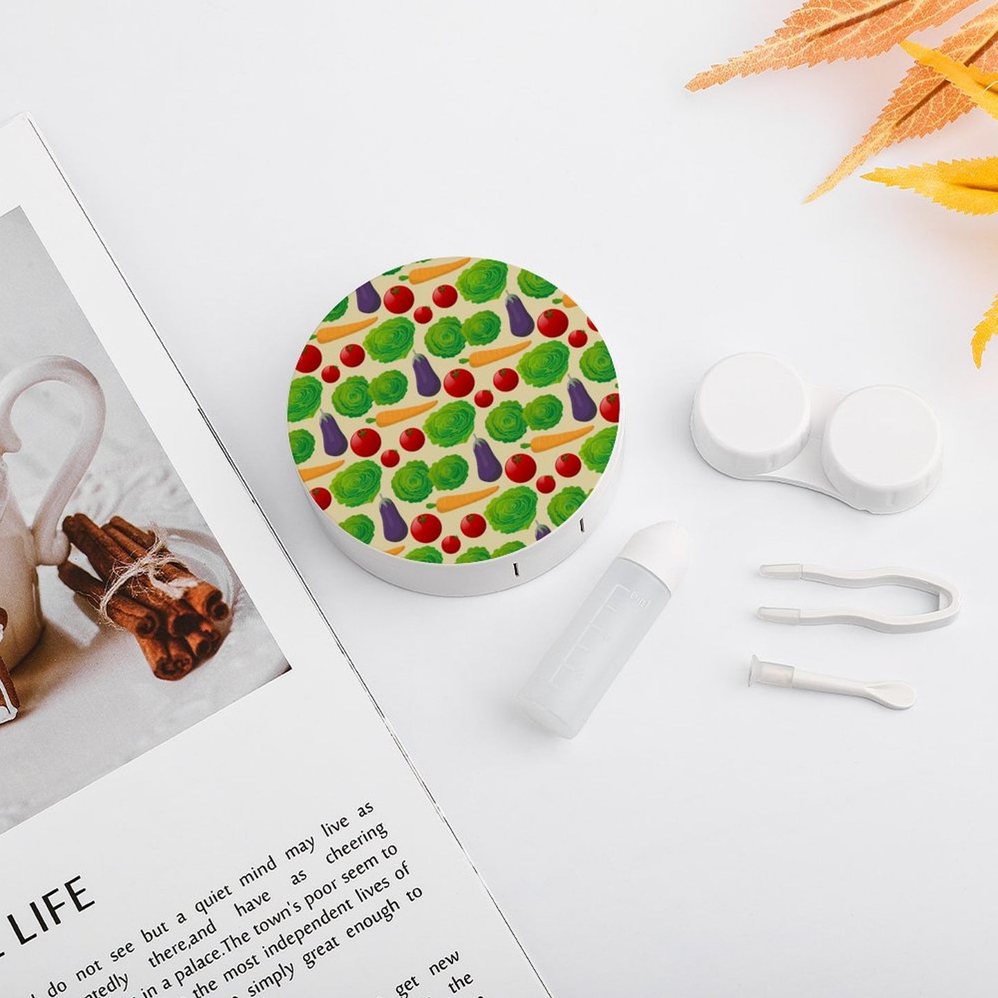 Custom Contact Lens Case | Personalized Travel Kit with Mirror