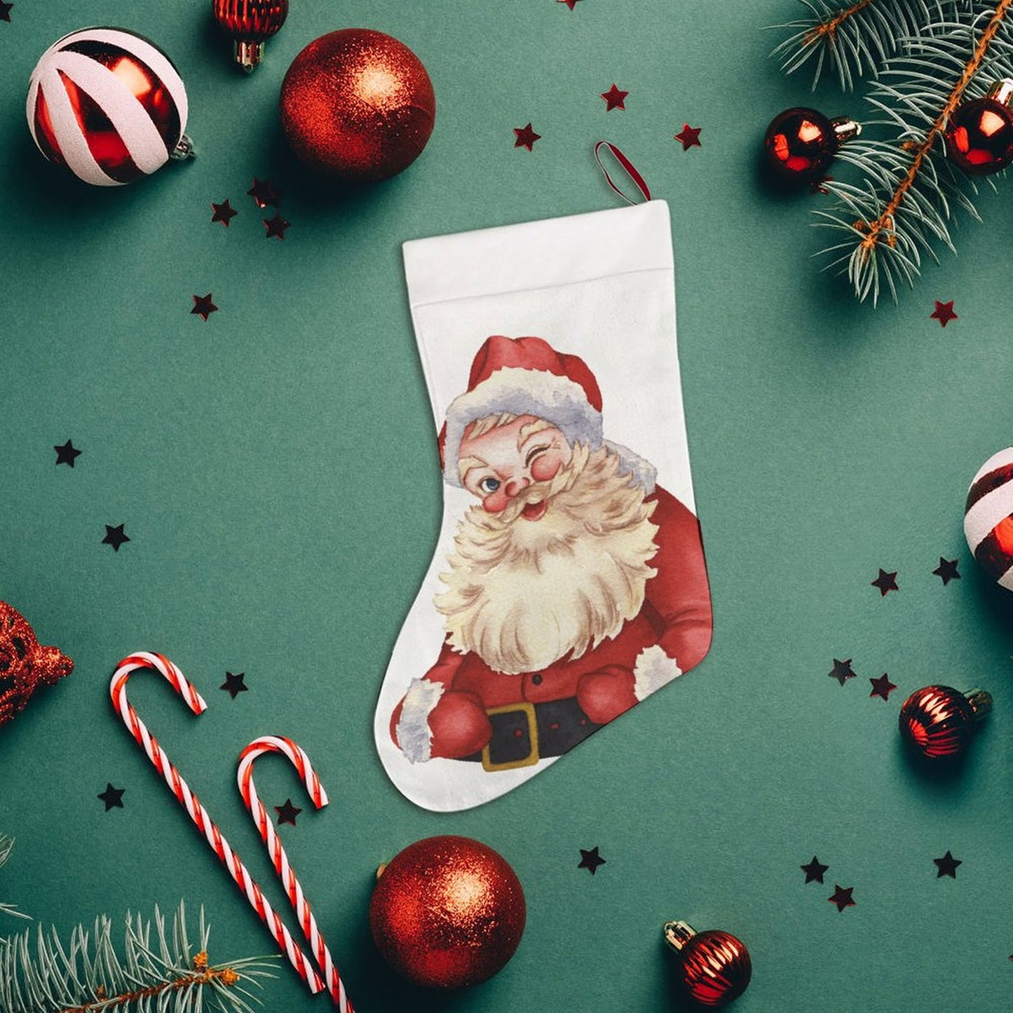 Personalized Christmas Stocking | Custom Photo & Text Design