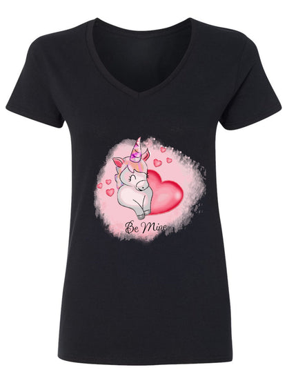 V-Neck Womens / Ladies Add Your Own Text Design Custom Personalized T-Shirt Tee