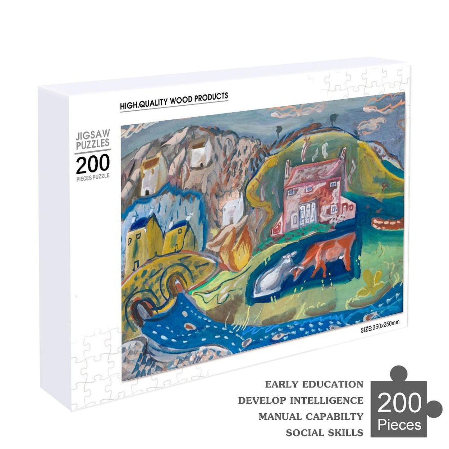 Custom 200 Piece Wood Puzzle | Your Photo on a Premium Jigsaw