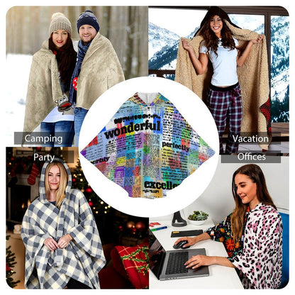 Create Your Custom Photo Wearable Blanket | Soft Flannel Cape