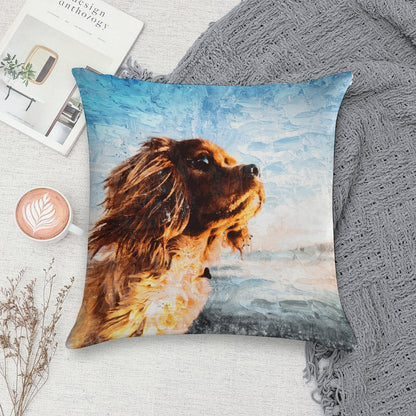 Custom Plush Pillow Covers (Set of 2) | Personalized Soft Throw Pillow Cases | Photo & Text
