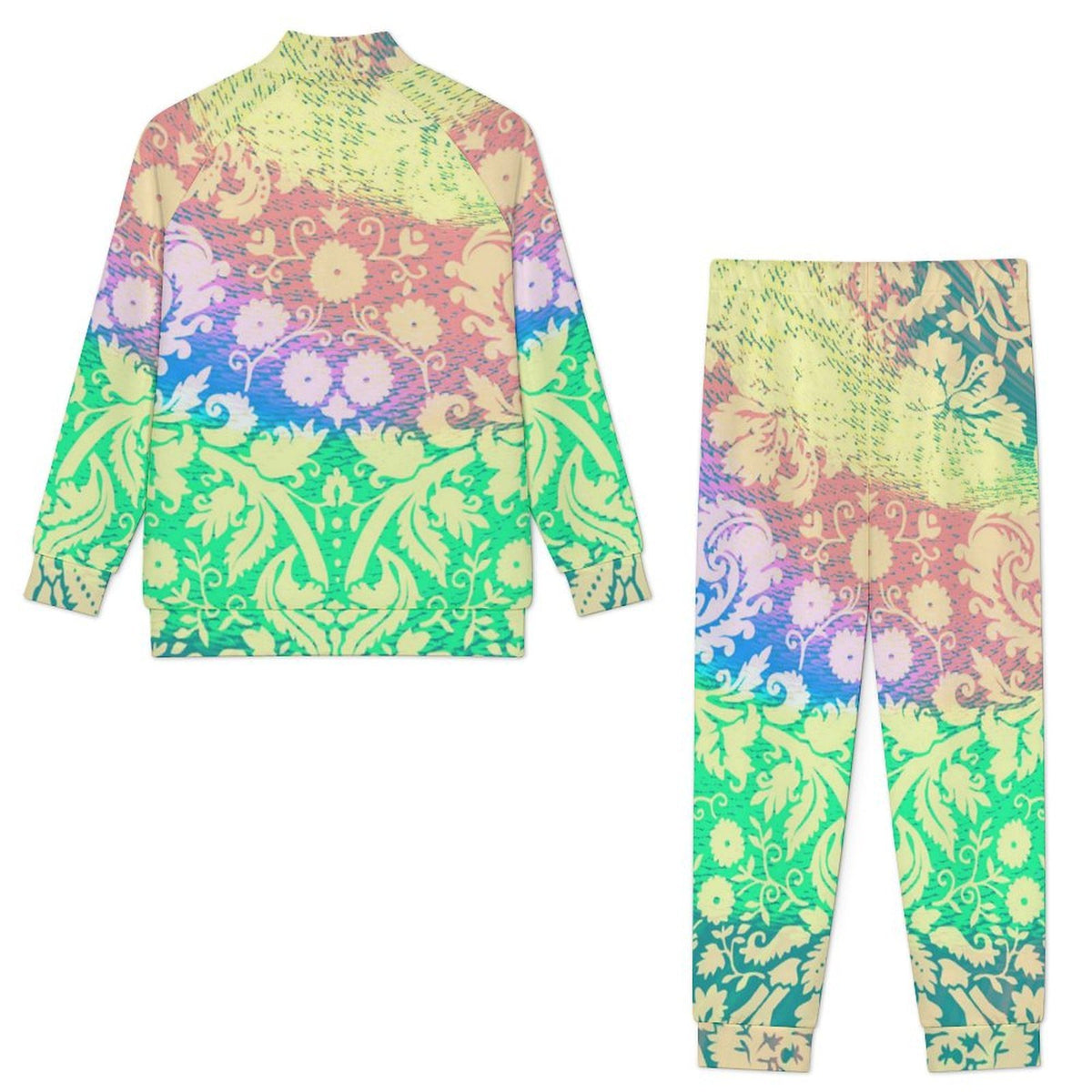 Men's Custom Zip-Up Tracksuit Set with Raglan Sleeves