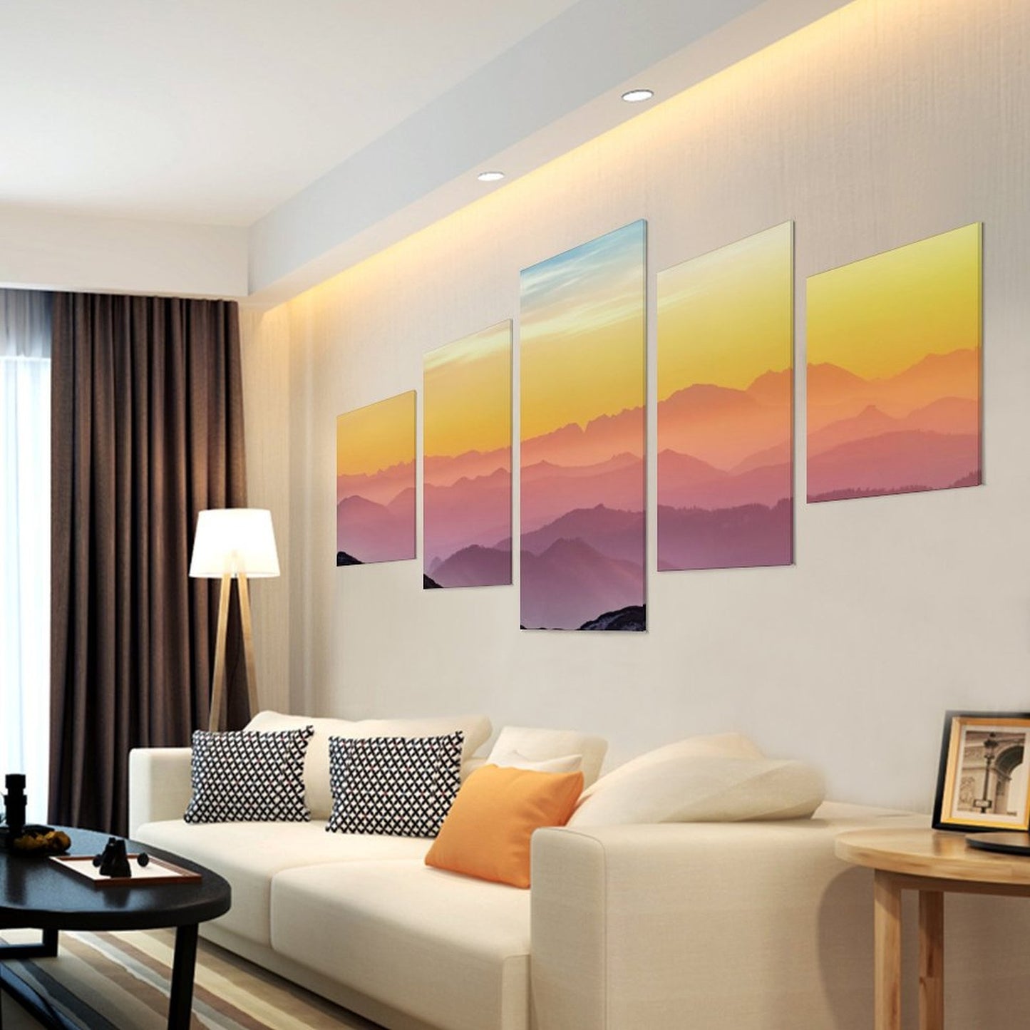 5 Panel Custom Canvas Wall Art | Turn Your Photo into a Split Masterpiece