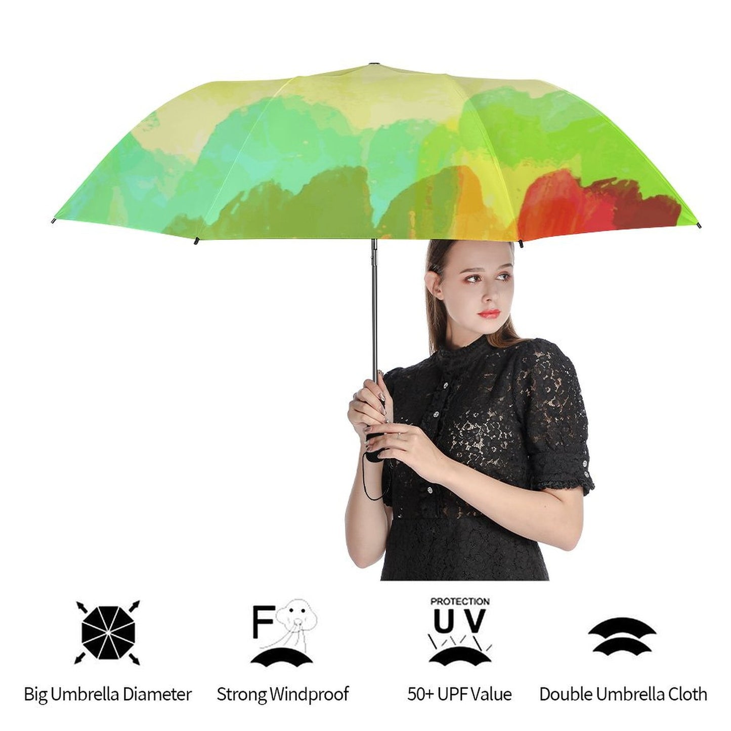 Custom Golf Umbrella with Photo | Automatic Windproof & UV Umbrella