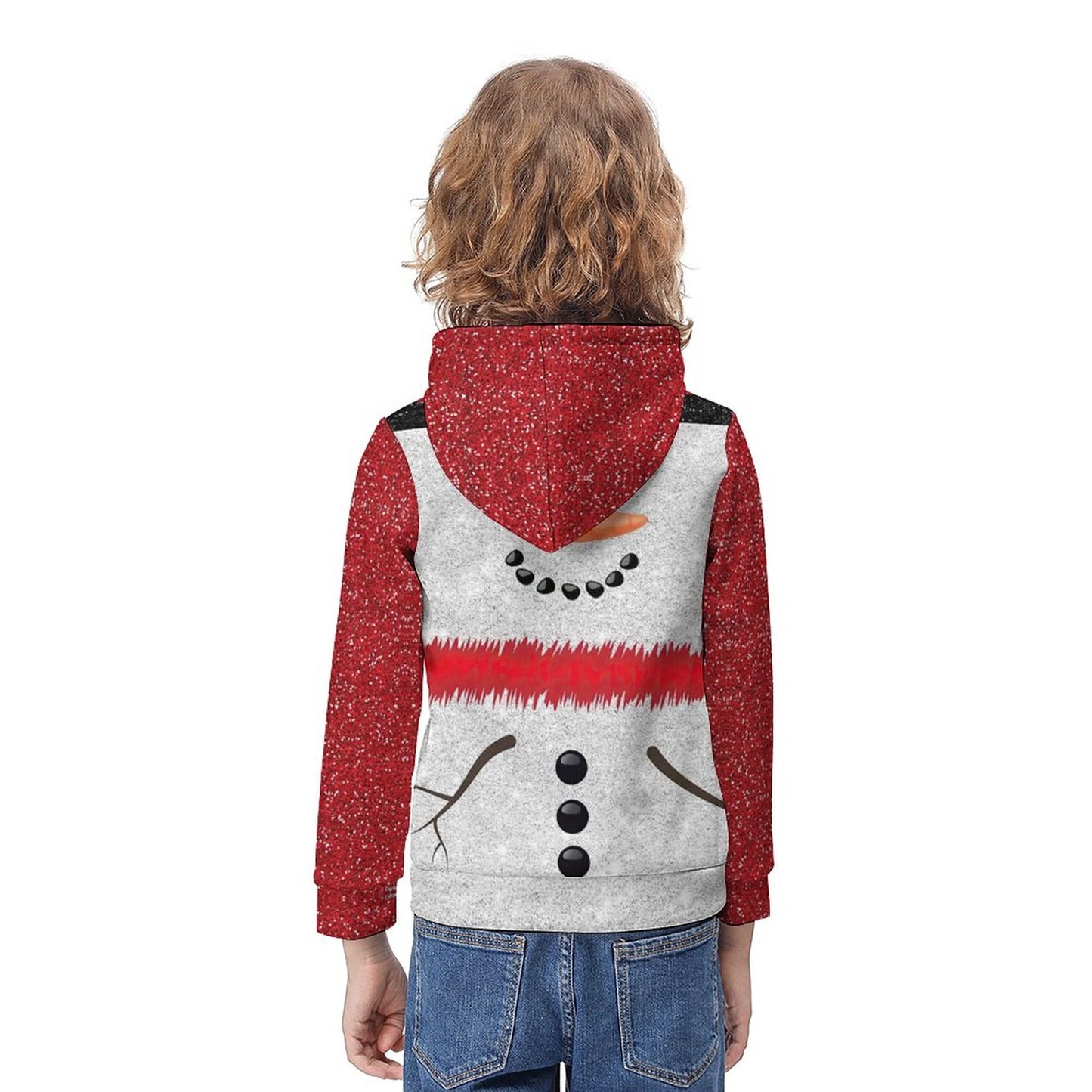 Custom Kids Brushed Fleece Hoodie | Soft Warm Pullover (Age 6-12)