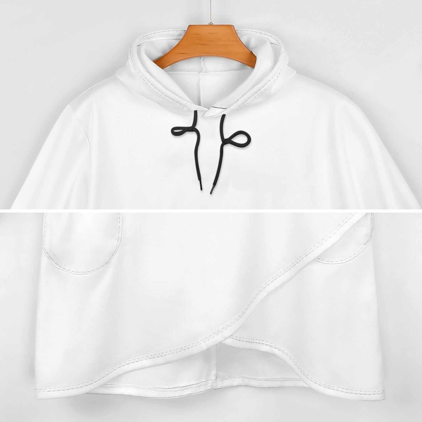 Women's Custom Mid-Length Hoodie | Slim Fit Longline Pullover
