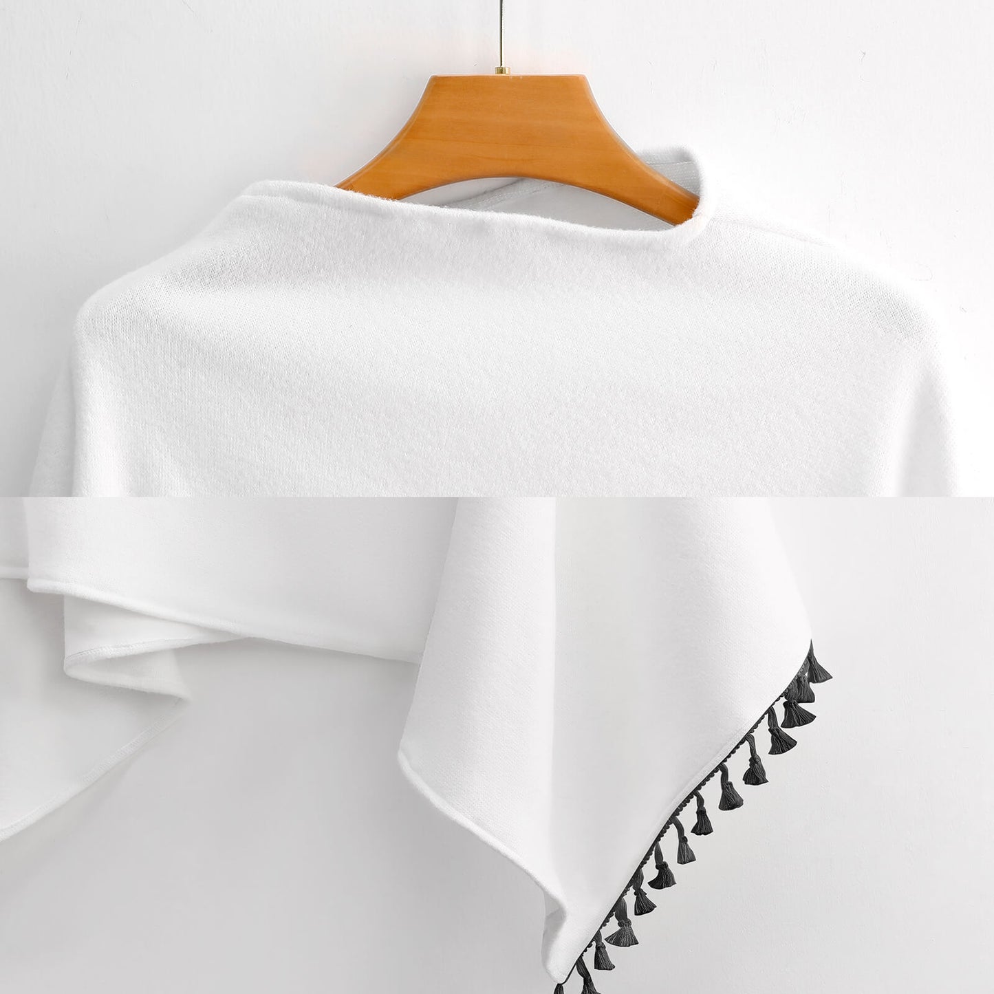 Custom Photo Poncho | Personalized Fringe Shawl Wrap