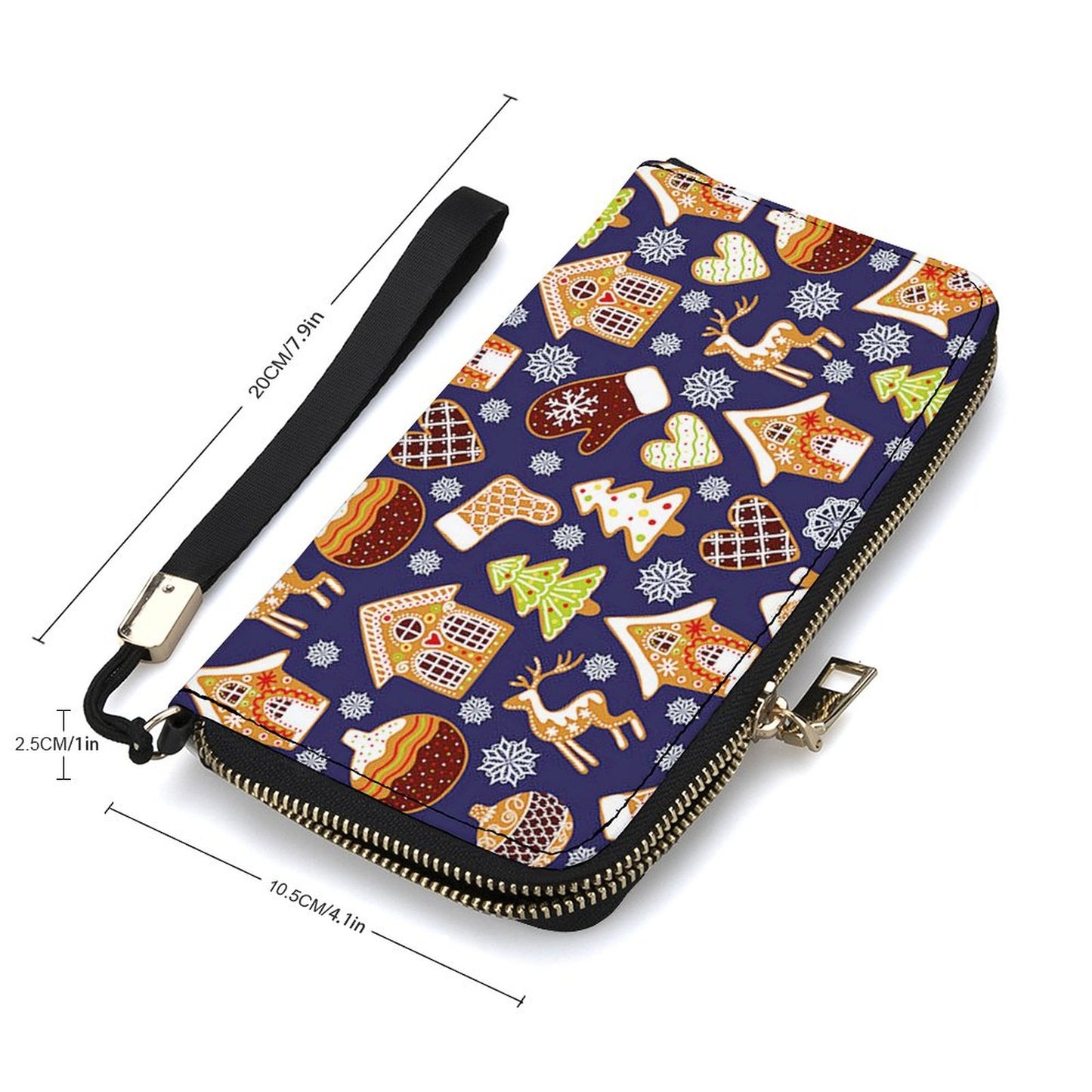 Custom Long Zipper Wallet for Women | Personalized PU Leather Clutch