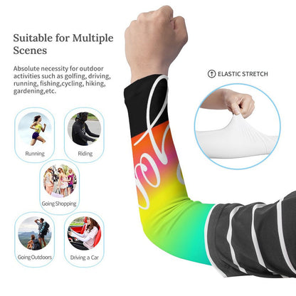 Custom Lycra Cooling Arm Sleeves (Pair) | UV Protection Performance Wear
