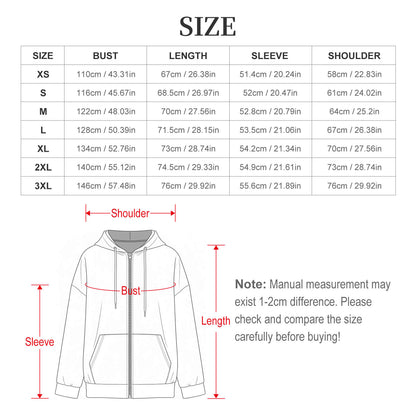 Custom Full-Zip Hoodie for Women with Personalized Print