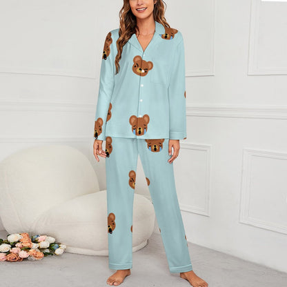Custom Pajama Set for Women | Personalized Cuban Collar Loungewear