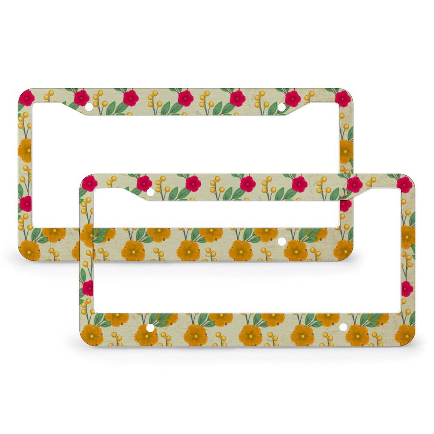 Custom Aluminum License Plate Frame (Pair) | Slim No-Block Fit