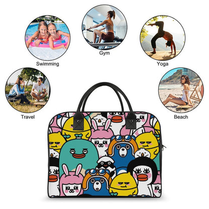 Custom Travel Duffel Bag | Personalized Weekender with Photos